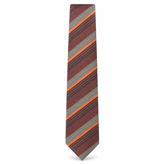 Mens Remus Uomo Multicoloured Striped 100% Microfibre  Tie
