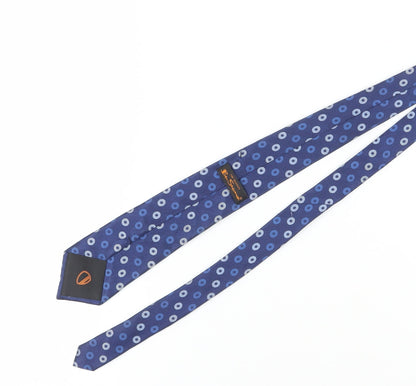 Mens Ben Sherman Blue Geometric 100% Silk  Tie