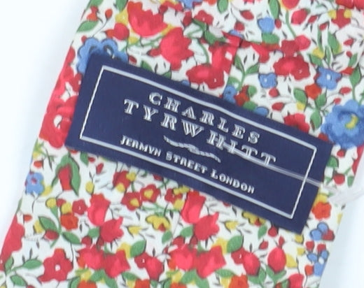 Mens Charles Tyrwhitt Multicoloured Floral 100% Cotton  Tie