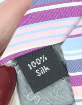 Thomas Nash Men's Multicoloured Striped Silk Tie