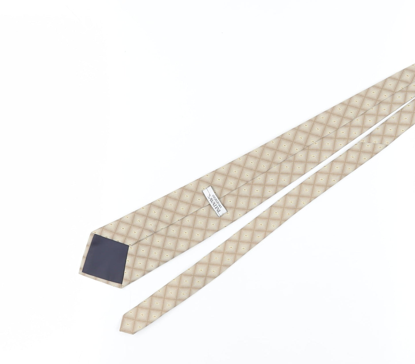 Original Savatine Men's Beige Geometric Tie One Size