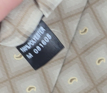 Original Savatine Men's Beige Geometric Tie One Size