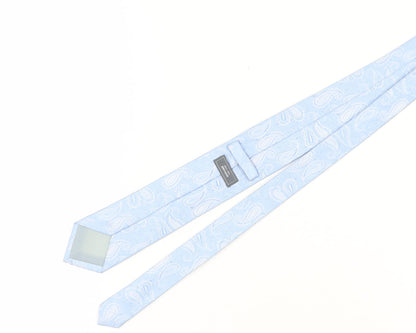 John Lewis Blue Paisley Silk Men's Tie
