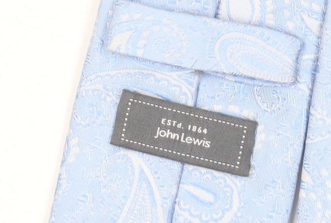 John Lewis Blue Paisley Silk Men's Tie