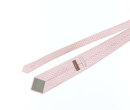Marks & Spencer Men's Pink Geometric Silk Tie