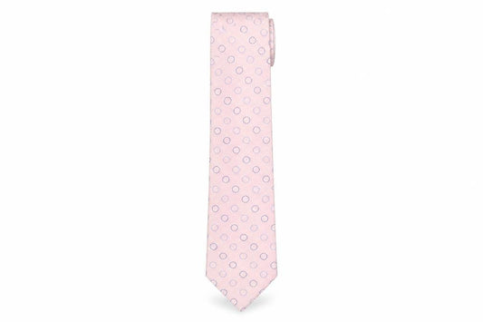 Mens NEXT Pink Polka Dot 100% Silk  Tie