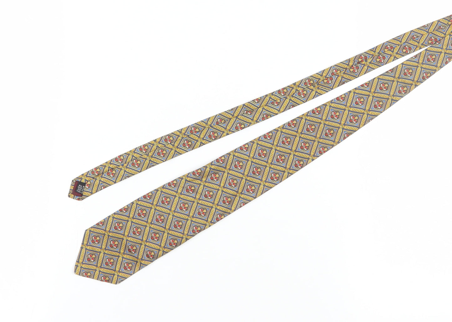 Austin Reed Men's Multicoloured Geometric Silk Tie