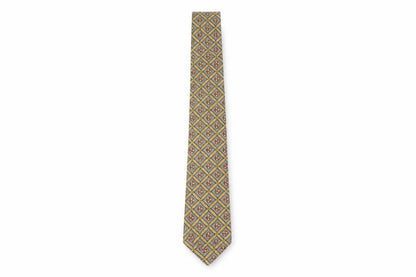 Mens Austin Reed Multicoloured Geometric 100% Silk  Tie
