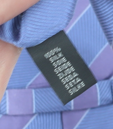 John Lewis Men's Purple Striped Silk Slim Tie