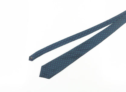 Mens Charles Tyrwhitt Blue Polka Dot 100% Silk  Tie
