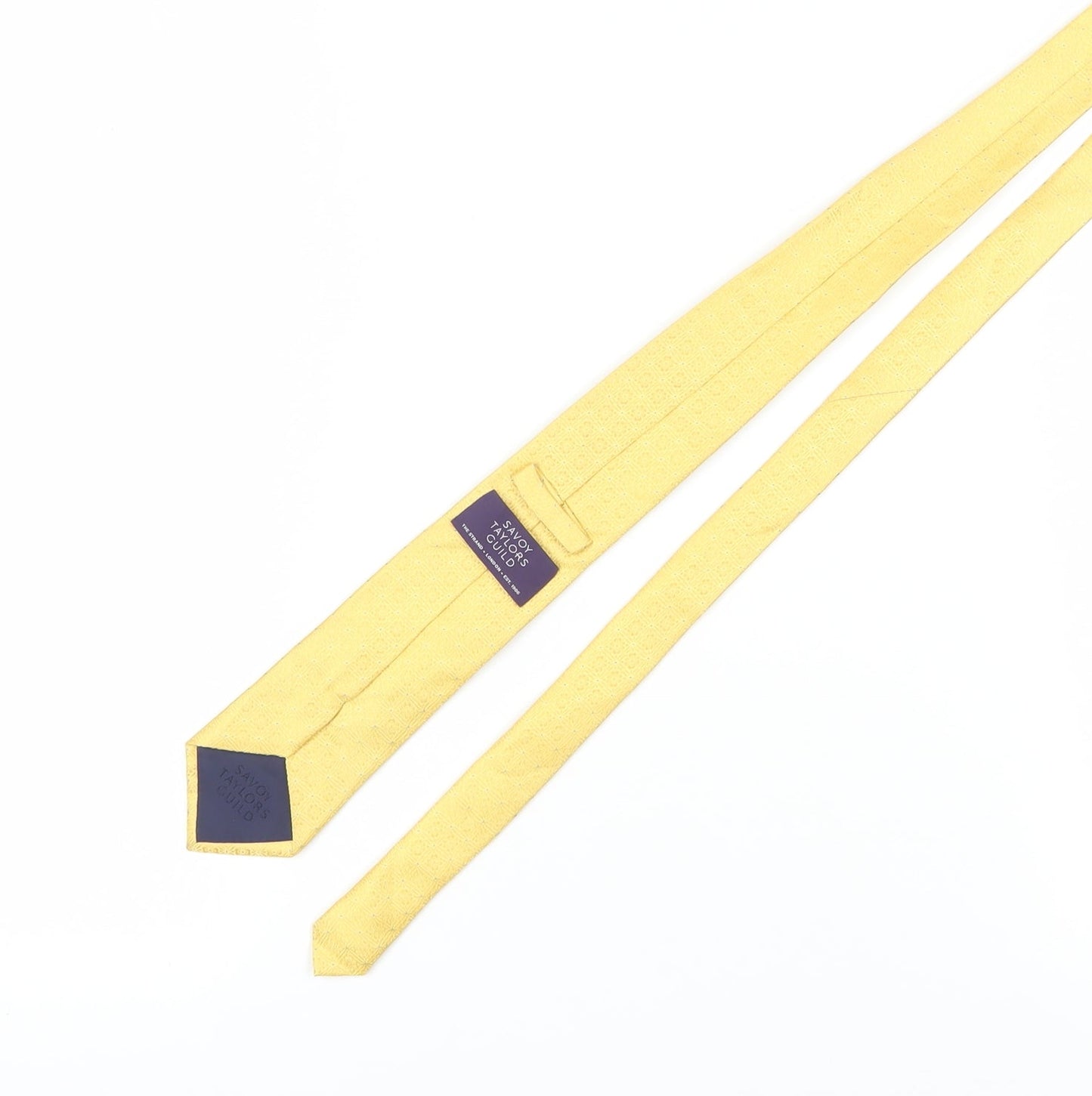 Savoy Taylors Guild Yellow Silk Men's Tie