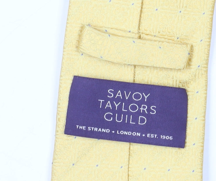 Savoy Taylors Guild Yellow Silk Men's Tie
