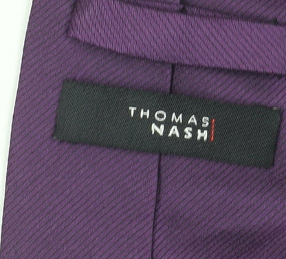 Thomas Nash Men's Purple Silk Pointed Tie