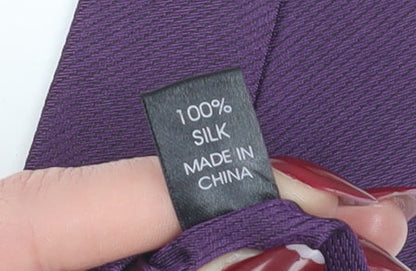 Thomas Nash Men's Purple Silk Pointed Tie