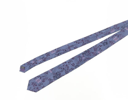 Hawes & Curtis Men's Blue Floral Silk Tie