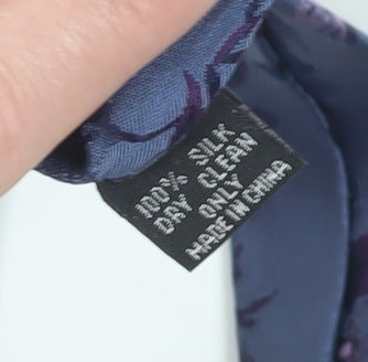 Hawes & Curtis Men's Blue Floral Silk Tie