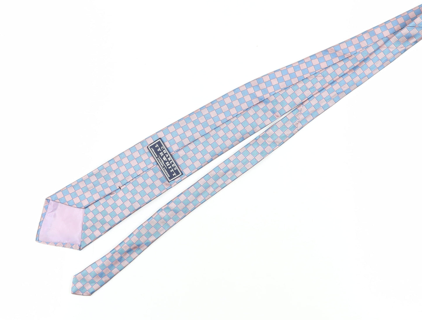 Mens Charles Tyrwhitt Multicoloured Plaids & Checks 100% Silk  Tie