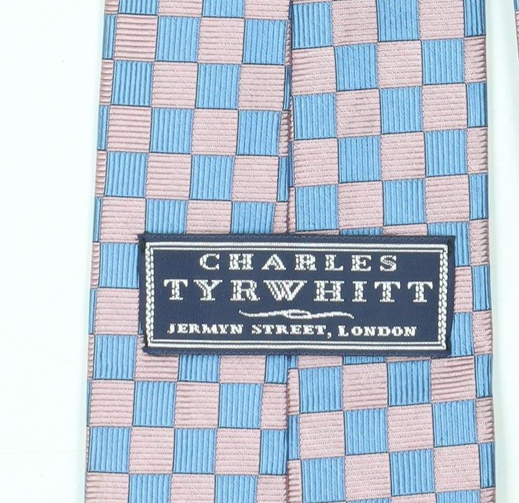 Mens Charles Tyrwhitt Multicoloured Plaids & Checks 100% Silk  Tie