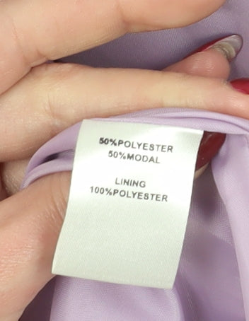 EWM Women's Purple Suit Jacket, Size 14