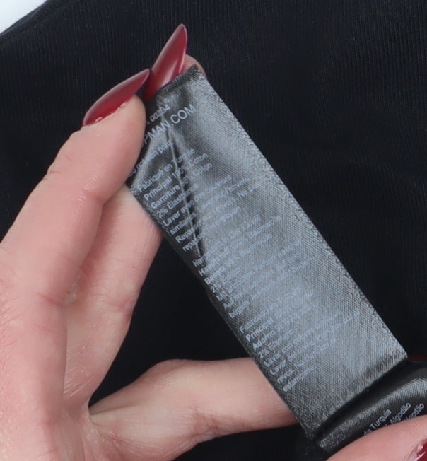 Topman Men's Black Berlin Print T-Shirt, Size S