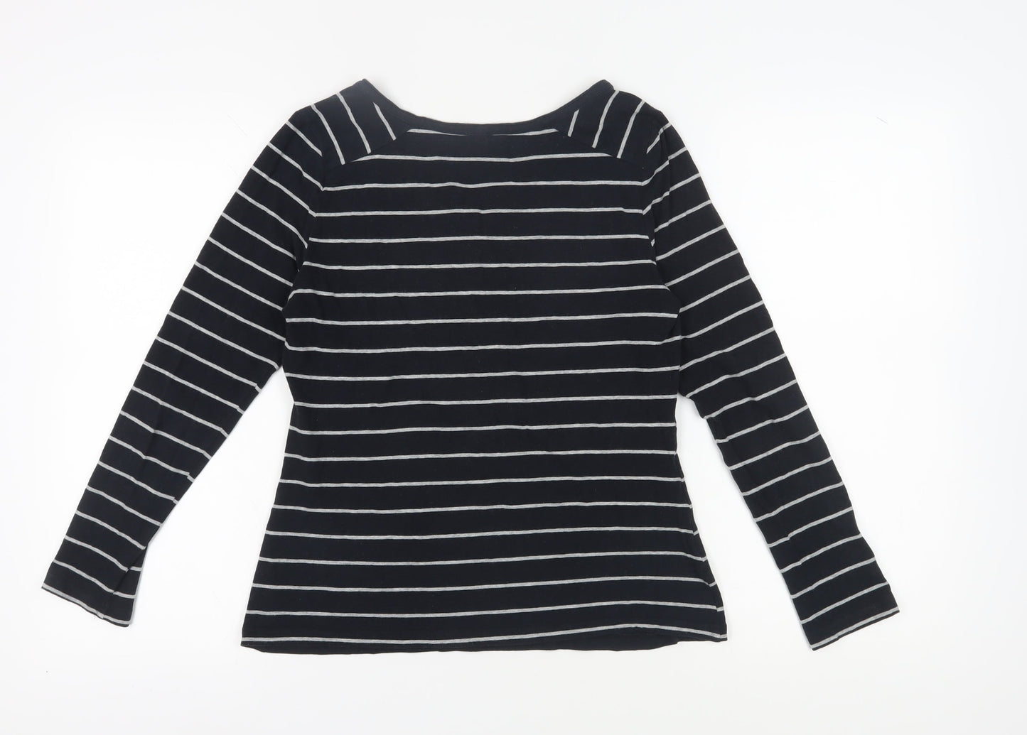 Womens UK Size 12 Marks and Spencer Black Basic Button-Up