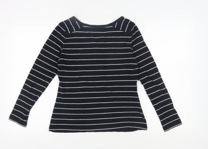 Womens UK Size 12 Marks and Spencer Black Basic Button-Up