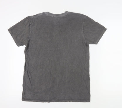 Womens UK Size S PRETTYLITTLETHING Grey Basic T-Shirt