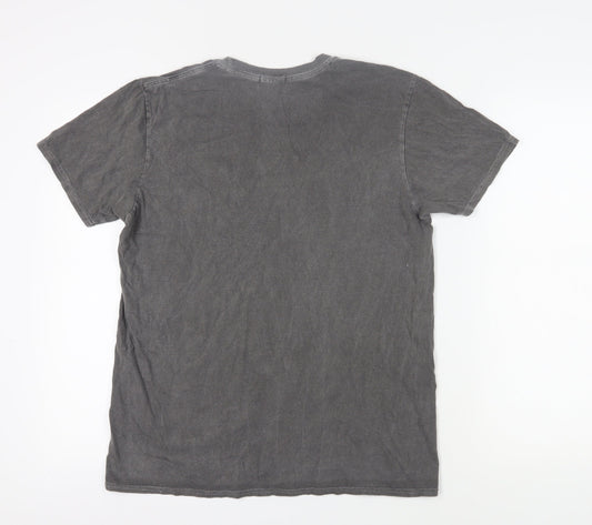 Womens UK Size S PRETTYLITTLETHING Grey Basic T-Shirt