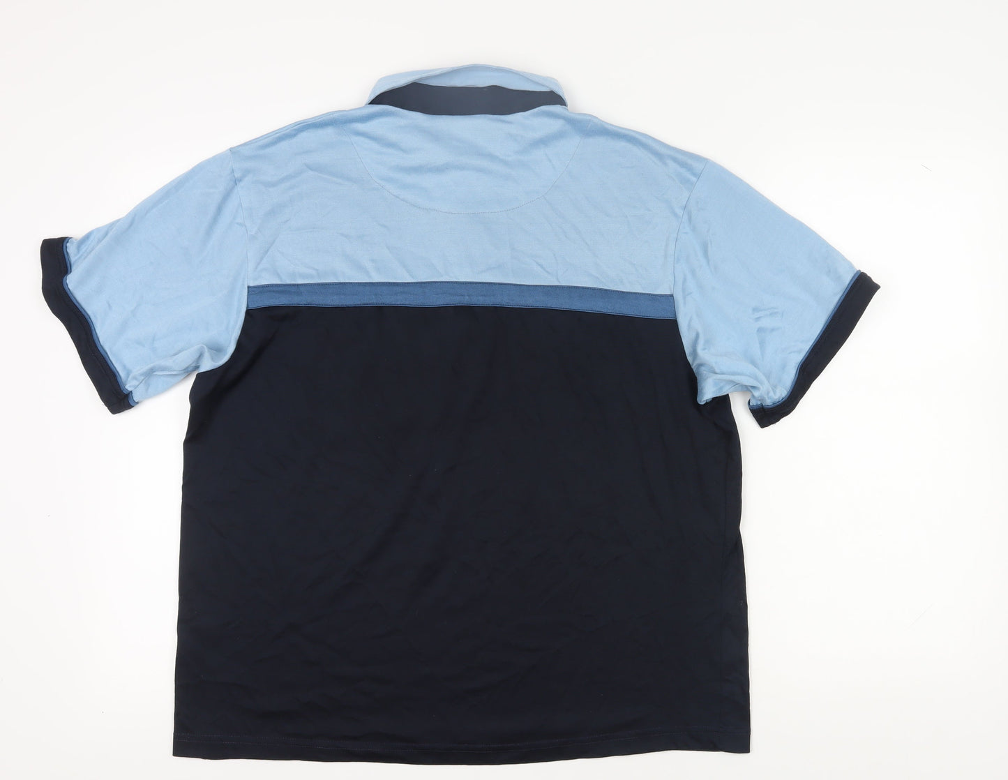 Chums Men's Blue Polo Shirt L Short Sleeve