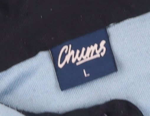 Chums Men's Blue Polo Shirt L Short Sleeve