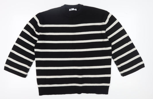 Womens UK Size 12 Zara Black Pullover Jumper