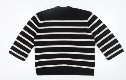 Womens UK Size 12 Zara Black Pullover Jumper