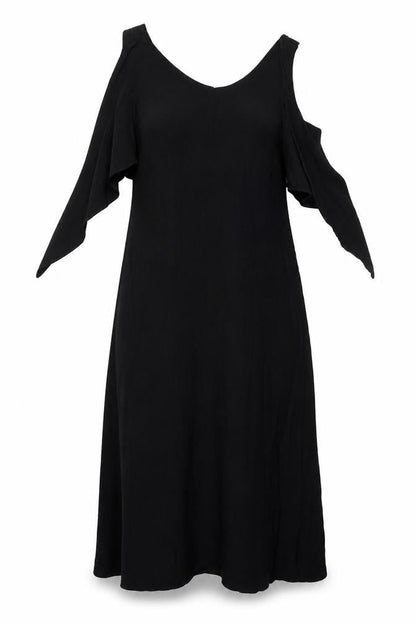 BHS Petite Black Shift Dress, Women, Size 12, Long, Viscose