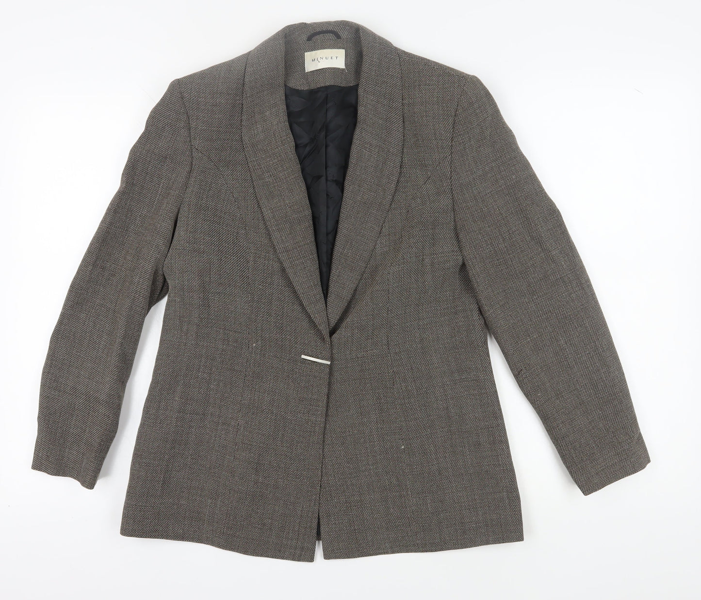 Minuet Women's Brown Wool Blend Suit Jacket Size 12