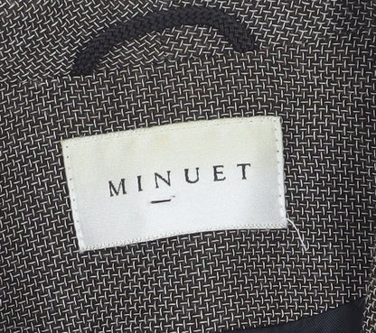 Minuet Women's Brown Wool Blend Suit Jacket Size 12