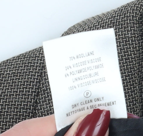 Minuet Women's Brown Wool Blend Suit Jacket Size 12