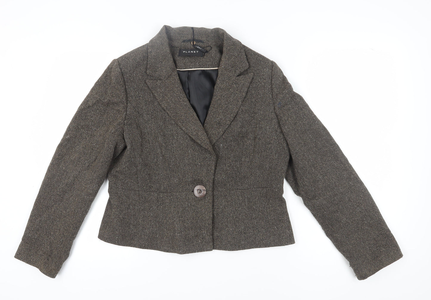 Womens UK Size 12 Planet Regular Brown Suit Jacket