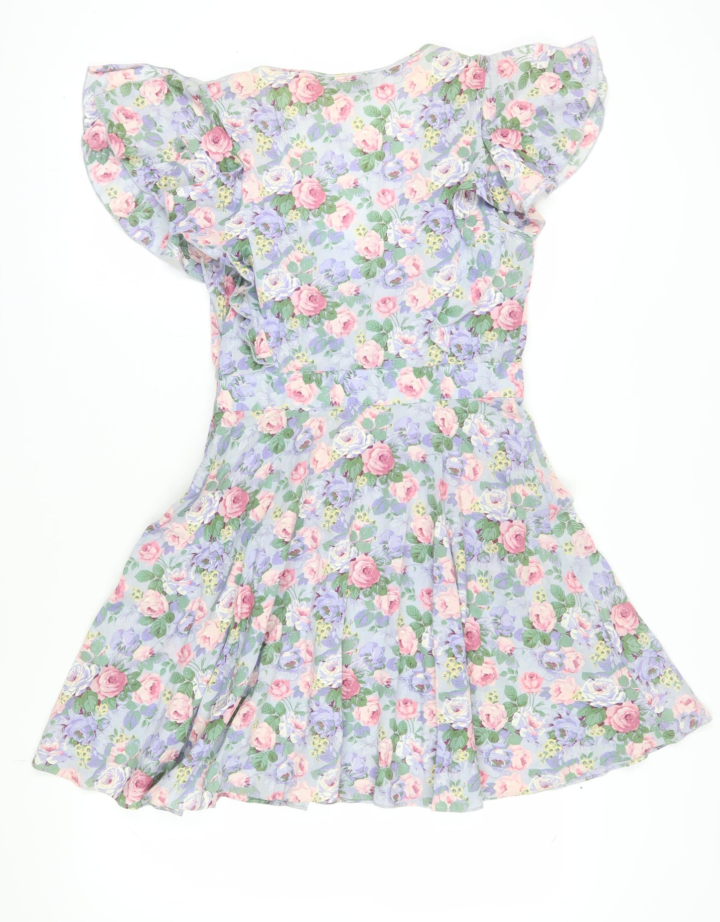 Warehouse Women's Floral Short Wrap Dress Size 12