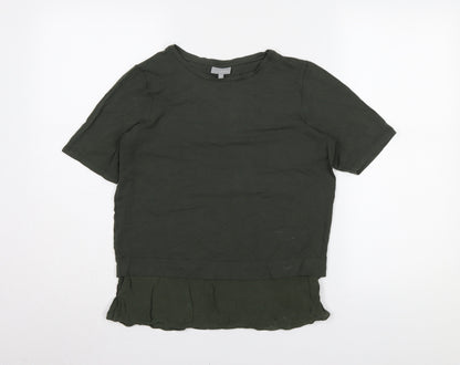 Womens UK Size 8 Oliver Bonas Green Tunic T-Shirt