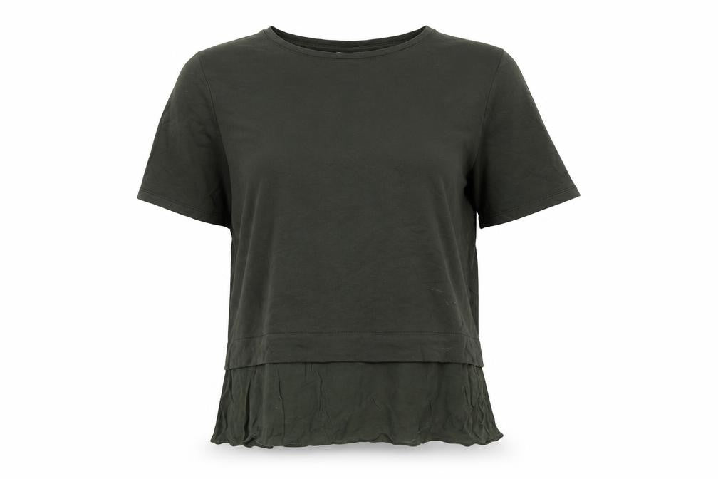 Womens UK Size 8 Oliver Bonas Green Tunic T-Shirt