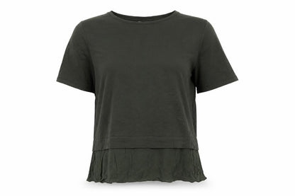 Womens UK Size 8 Oliver Bonas Green Tunic T-Shirt