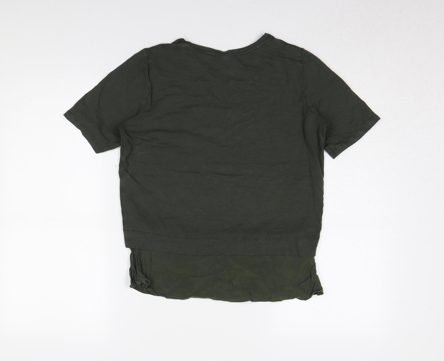 Womens UK Size 8 Oliver Bonas Green Tunic T-Shirt