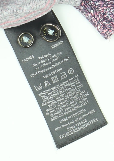 Ted Baker Men's Multicoloured Floral Shirt M