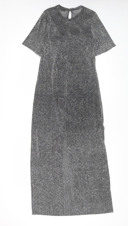 MNG Women's Silver Shift Dress XS Party