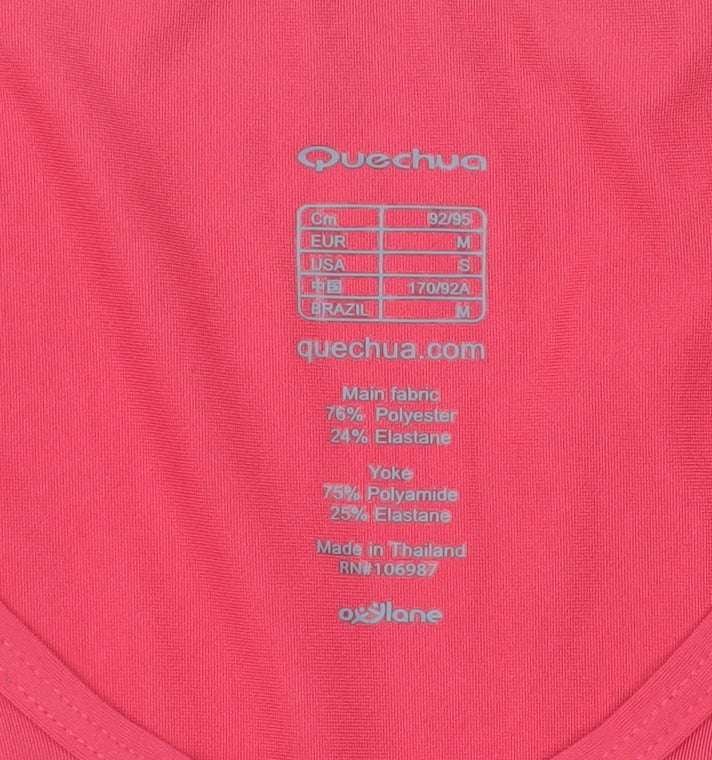 Quechua Women's Pink M Activewear T-Shirt