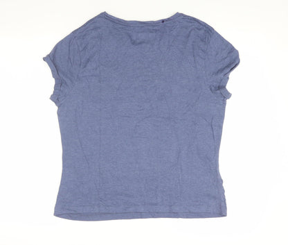Primark Disney Women's Blue Graphic T-Shirt S