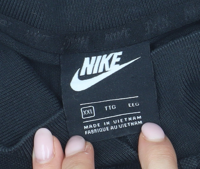 Nike Men's Black Polo, XXL, Short Sleeve Cotton