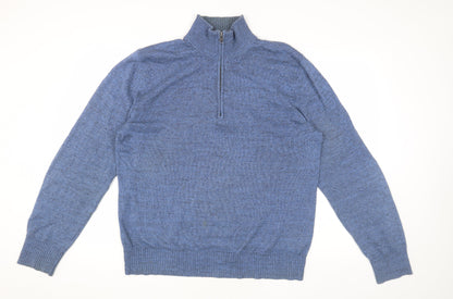 Gap Men's Blue Pullover Jumper L Cotton