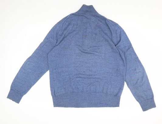 Gap Men's Blue Pullover Jumper L Cotton