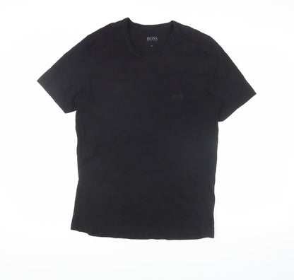 Mens UK Size M HUGO BOSS Black  T-Shirt